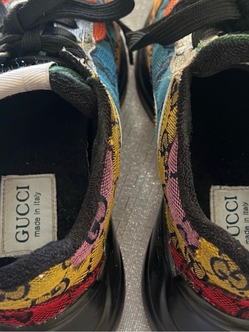 Gucci woman Colorful Logo Sneakers - Picture 5 of 9